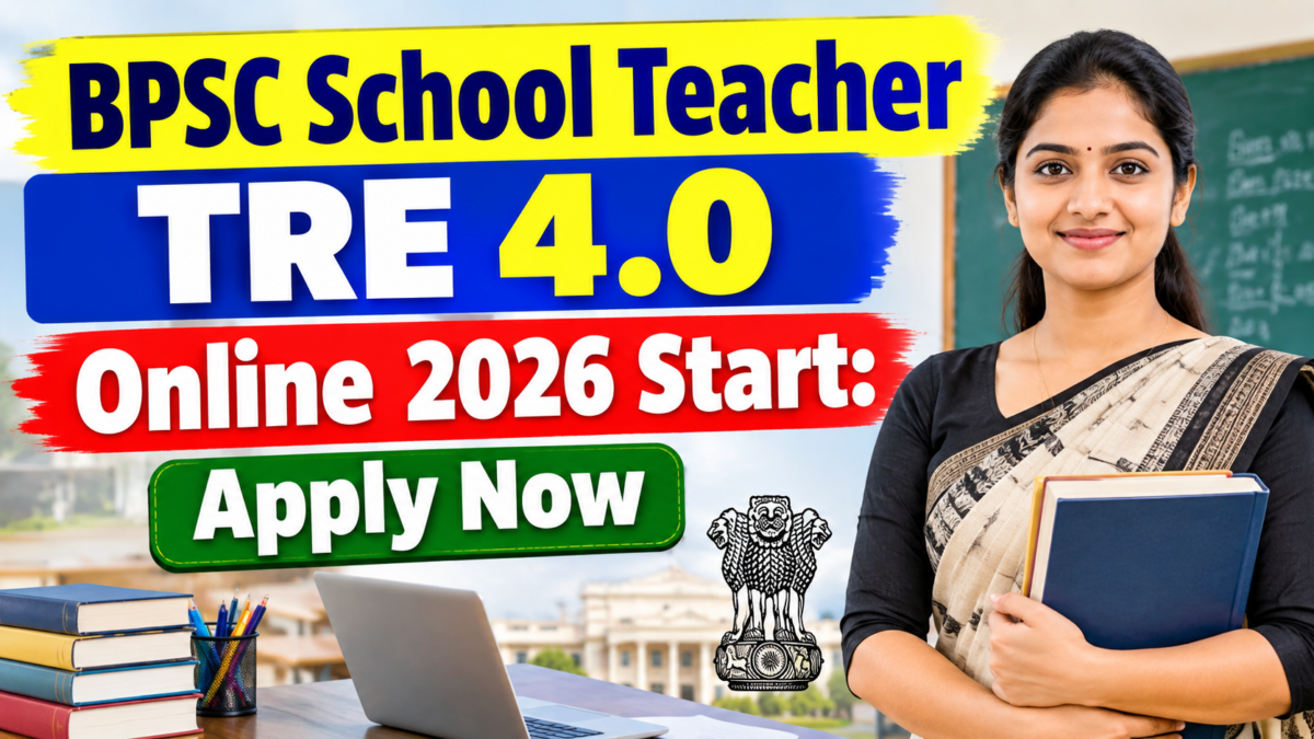 BPSC School Teacher TRE 4.0 Online 2026 Start: Apply Now
