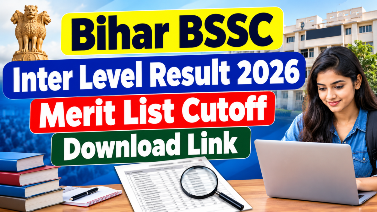Bihar BSSC Inter Level Result 2026 Merit List Cutoff Download Link