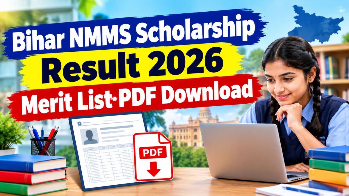 Bihar NMMS Scholarship Result 2026 Merit List PDF Download