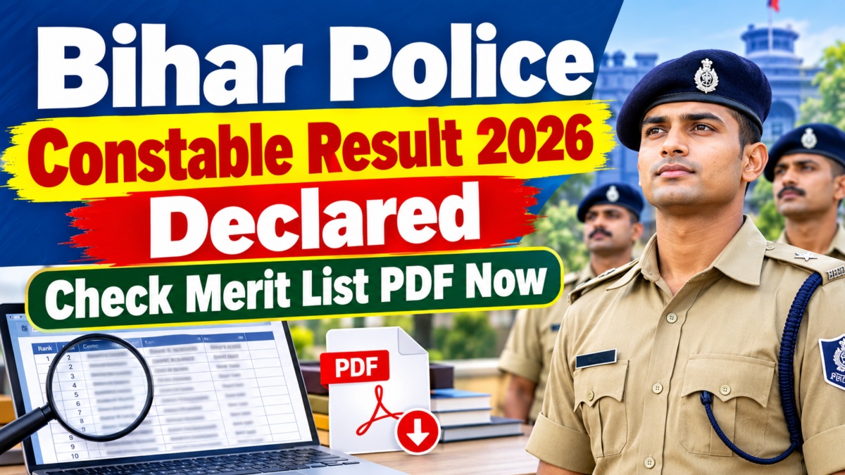 Bihar Police Constable Result 2026 Declared: Check Merit List PDF Now