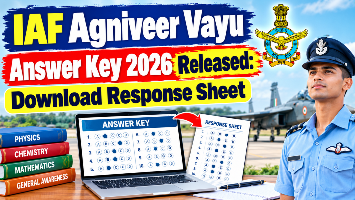 IAF Agniveer Vayu Answer Key 2026 Released: Download Response Sheet