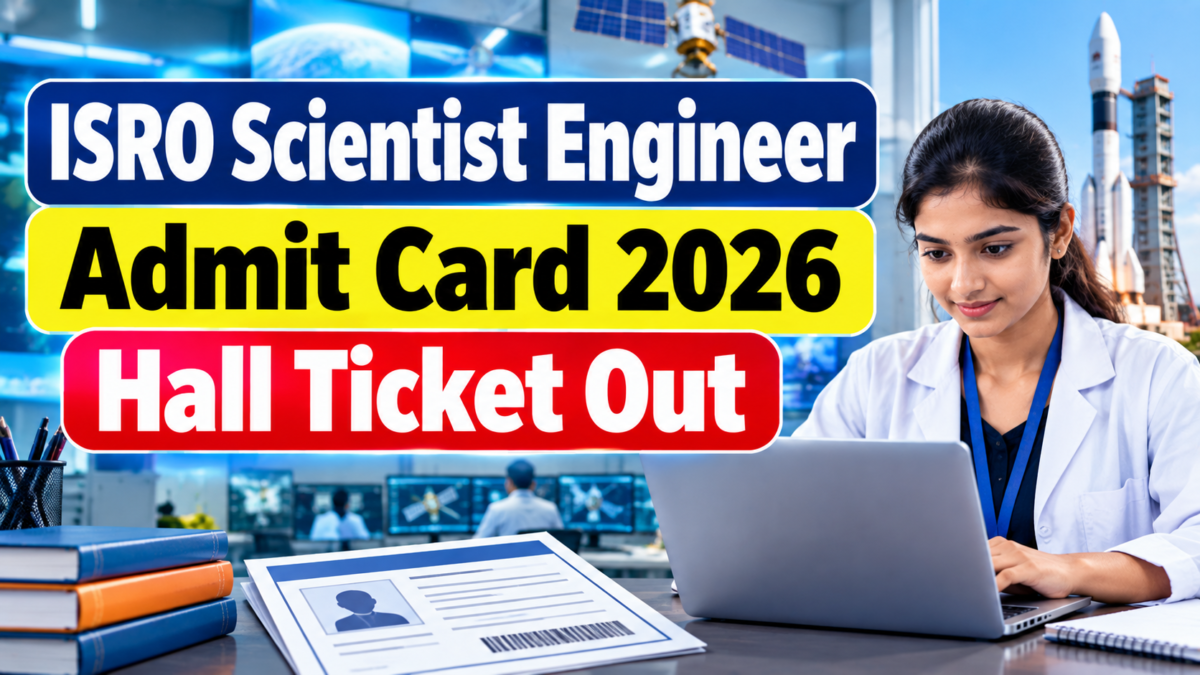 ISRO Scientist Engineer Admit Card 2026 Hall Ticket Out