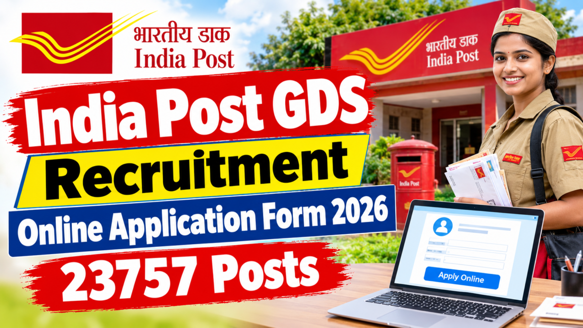 India Post GDS Recruitment Online Application Form 2026: 23757 Posts