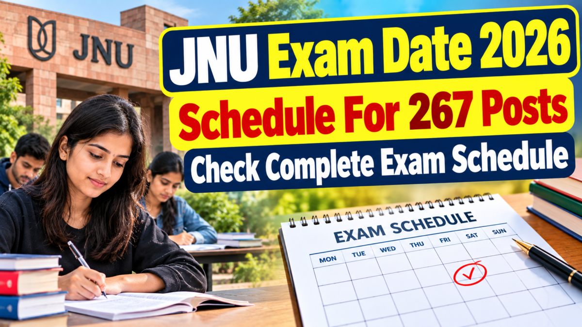 JNU Exam Date 2026 Schedule For 267 Posts – Check Complete Exam Schedule