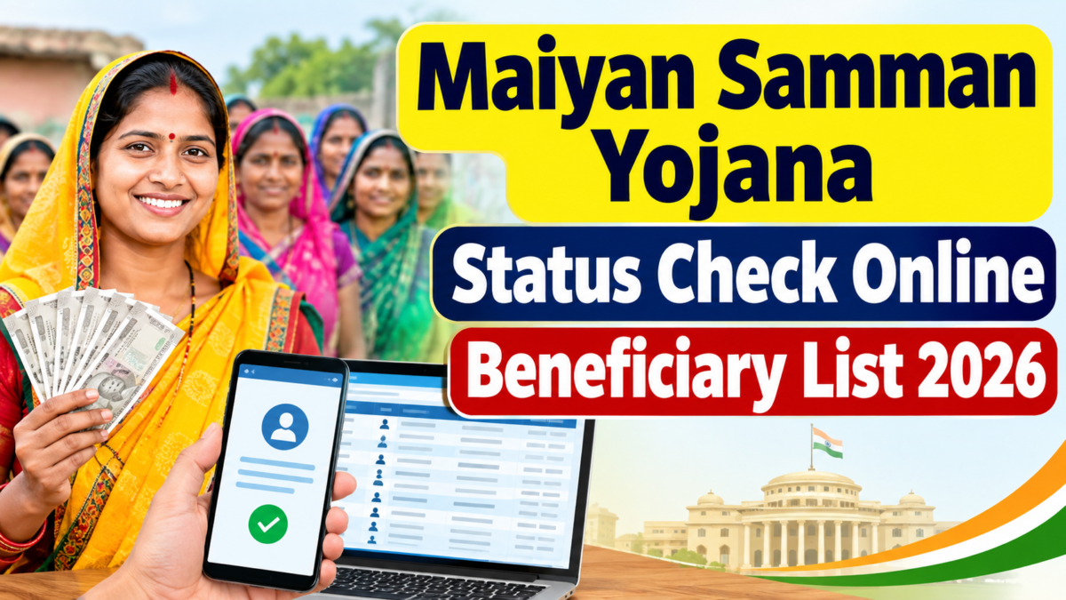 Maiyan Samman Yojana Status Check Online Beneficiary List 2026