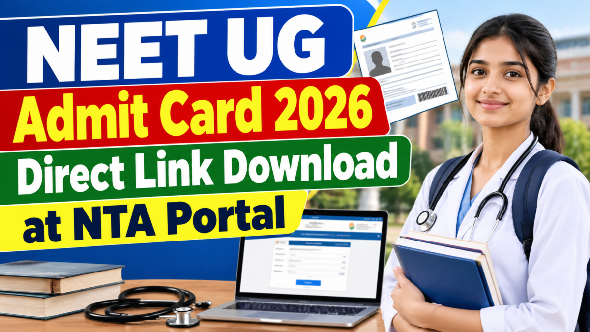 NEET UG Admit Card 2026 Direct Link Download at NTA Portal