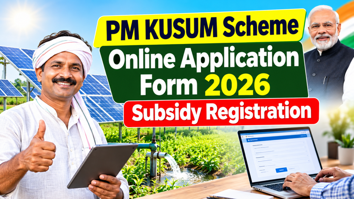 PM KUSUM Scheme Online Application Form 2026 Subsidy Registration