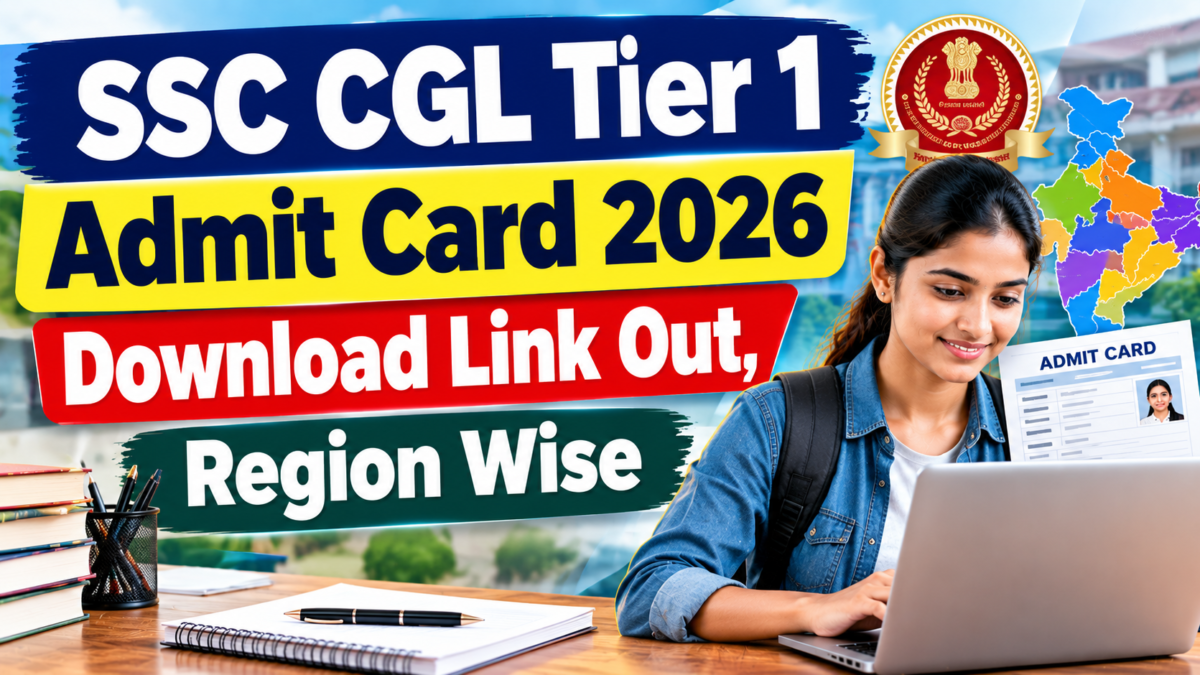 SSC CGL Tier 1 Admit Card 2026 Download Link Out Region Wise