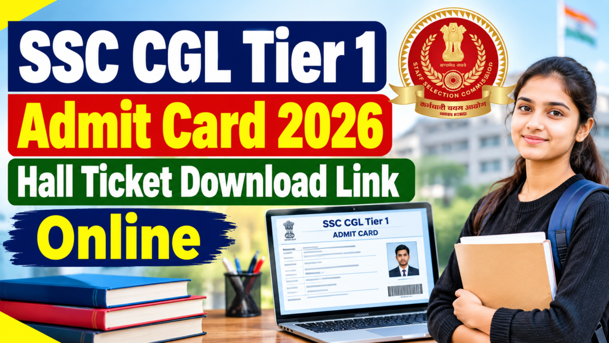SSC CGL Tier 1 Admit Card 2026 Hall Ticket Download Link Online