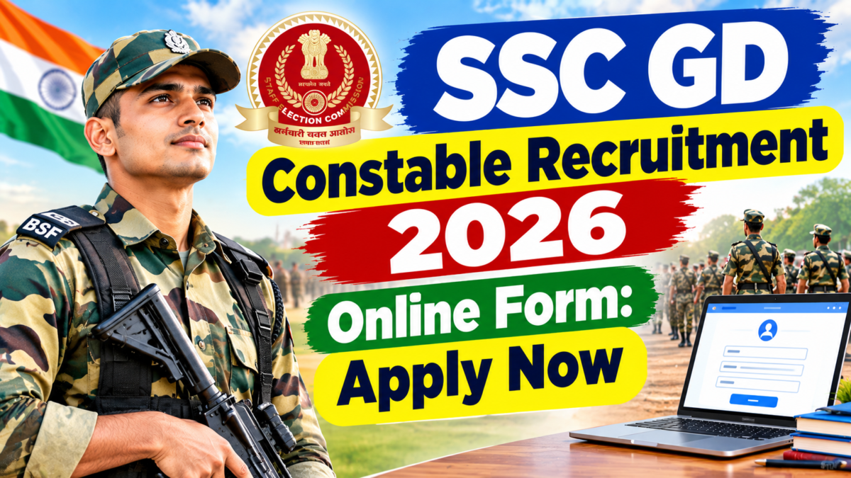 SSC GD Constable Recruitment 2026 Online Form: Apply Now