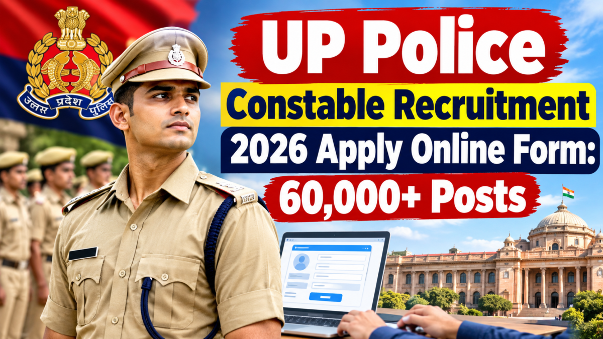 UP Police Constable Recruitment 2026 Apply Online Form: 60,000+ Posts