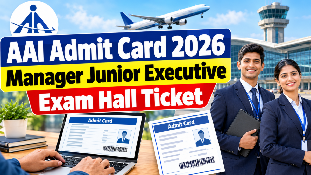 AAI Admit Card 2026 Manager Junior Executive Exam Hall Ticket