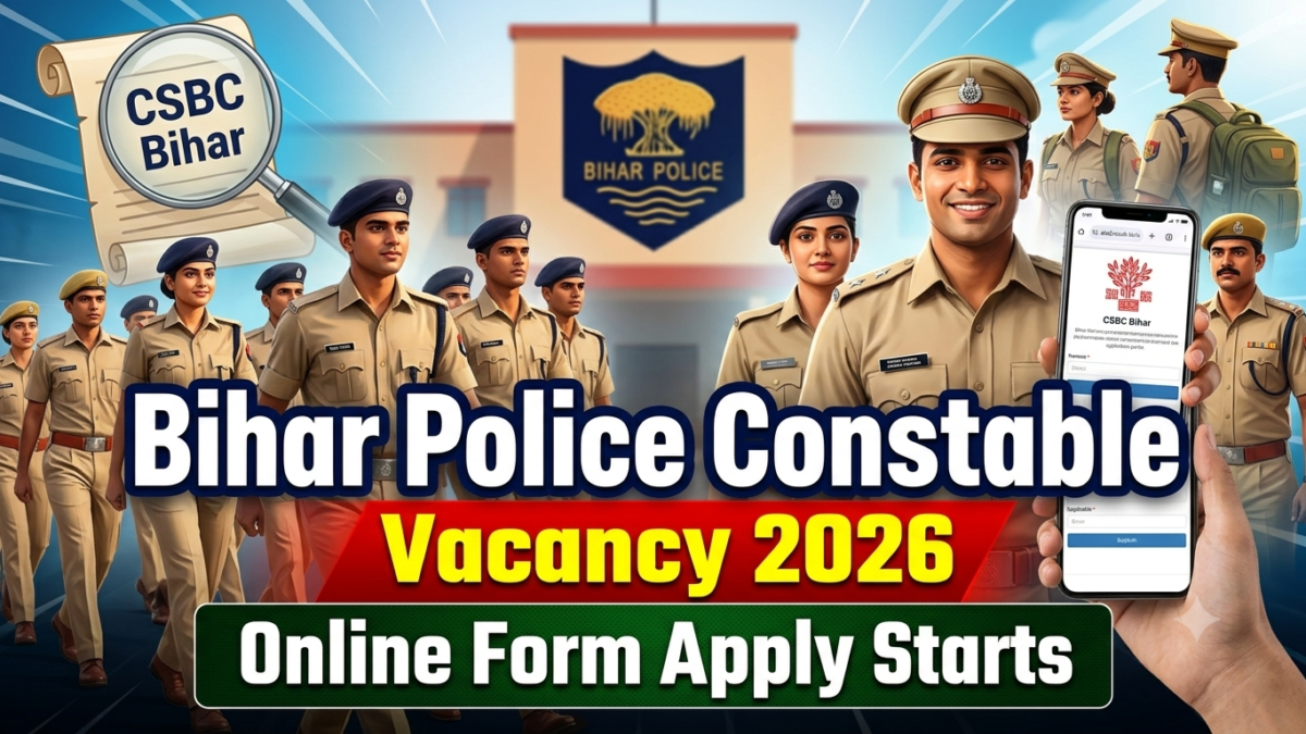 Bihar Police Constable Vacancy 2026 Online Form Apply Starts