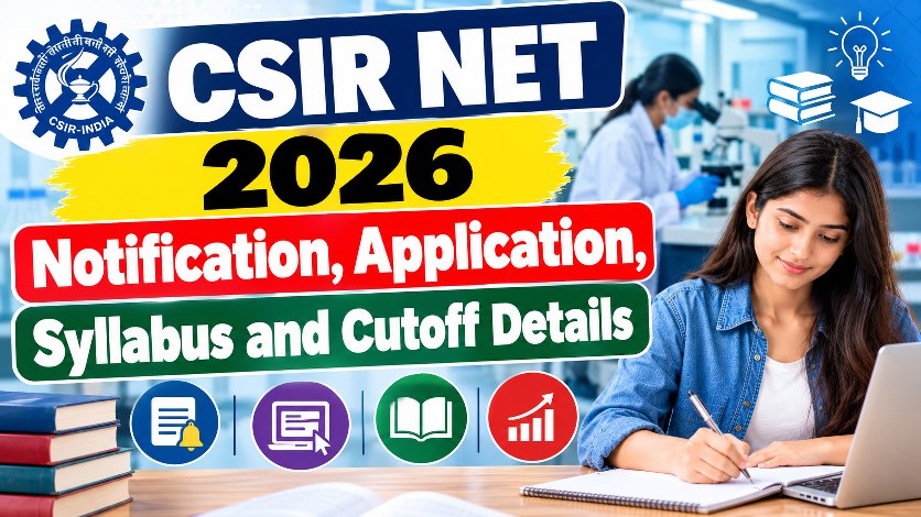 CSIR NET 2026 Notification, Application, Syllabus and Cutoff Details