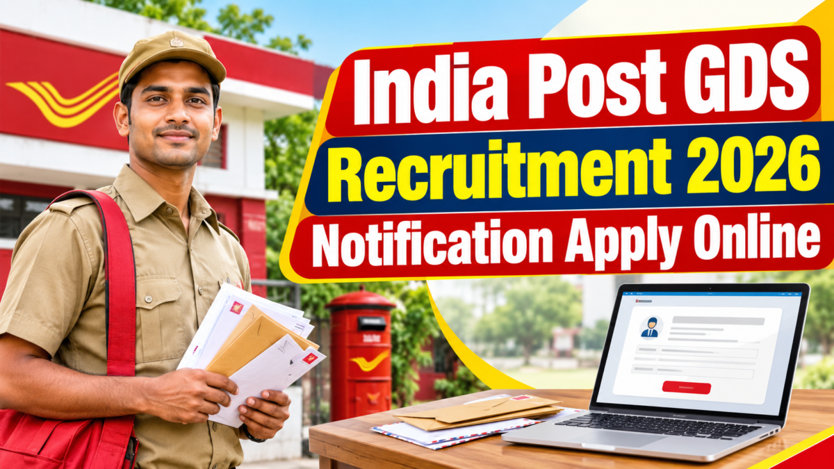 India Post GDS Recruitment 2026 Notification Apply Online