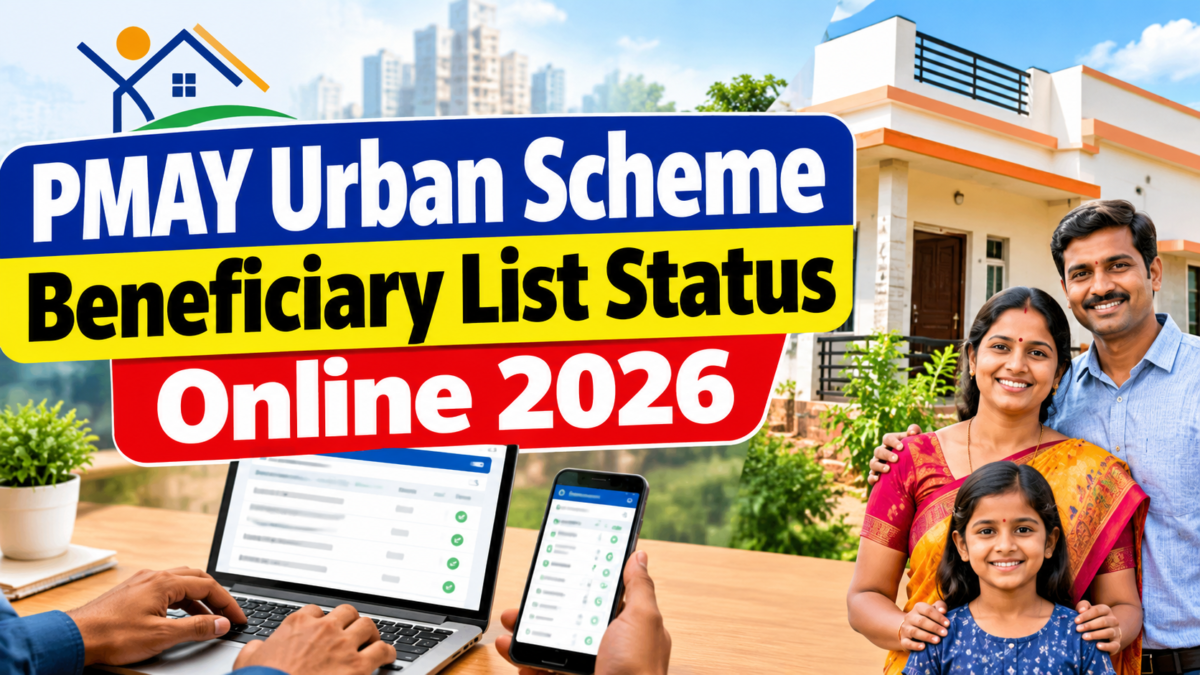 PMAY Urban Scheme Beneficiary List Status Online 2026