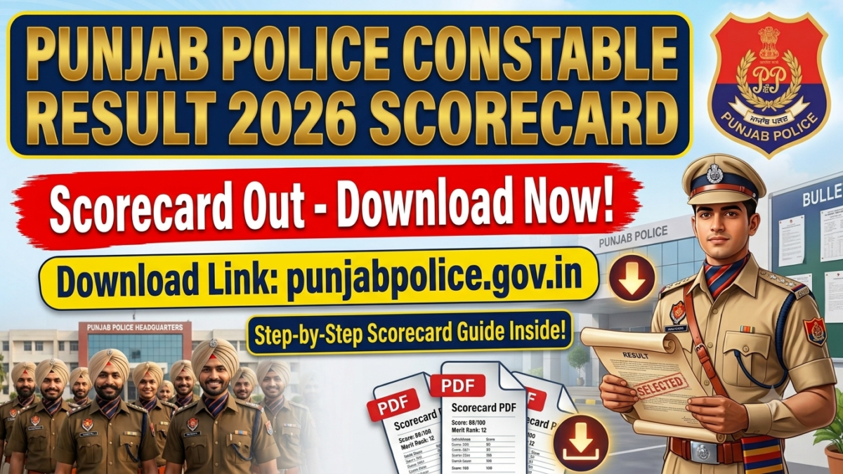 Punjab Police Constable Result 2026 Scorecard Download PDF