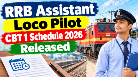 RRB Assistant Loco Pilot CBT 1 Schedule 2026 Released