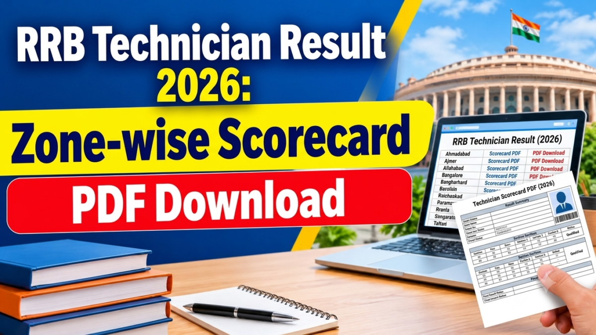 RRB Technician Result 2026: Zone-wise Scorecard PDF Download