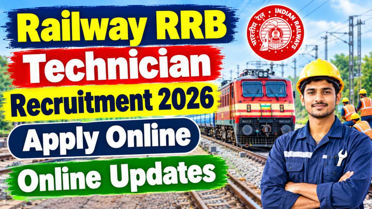 Railway RRB Technician Recruitment 2026 Apply Online Online Updates