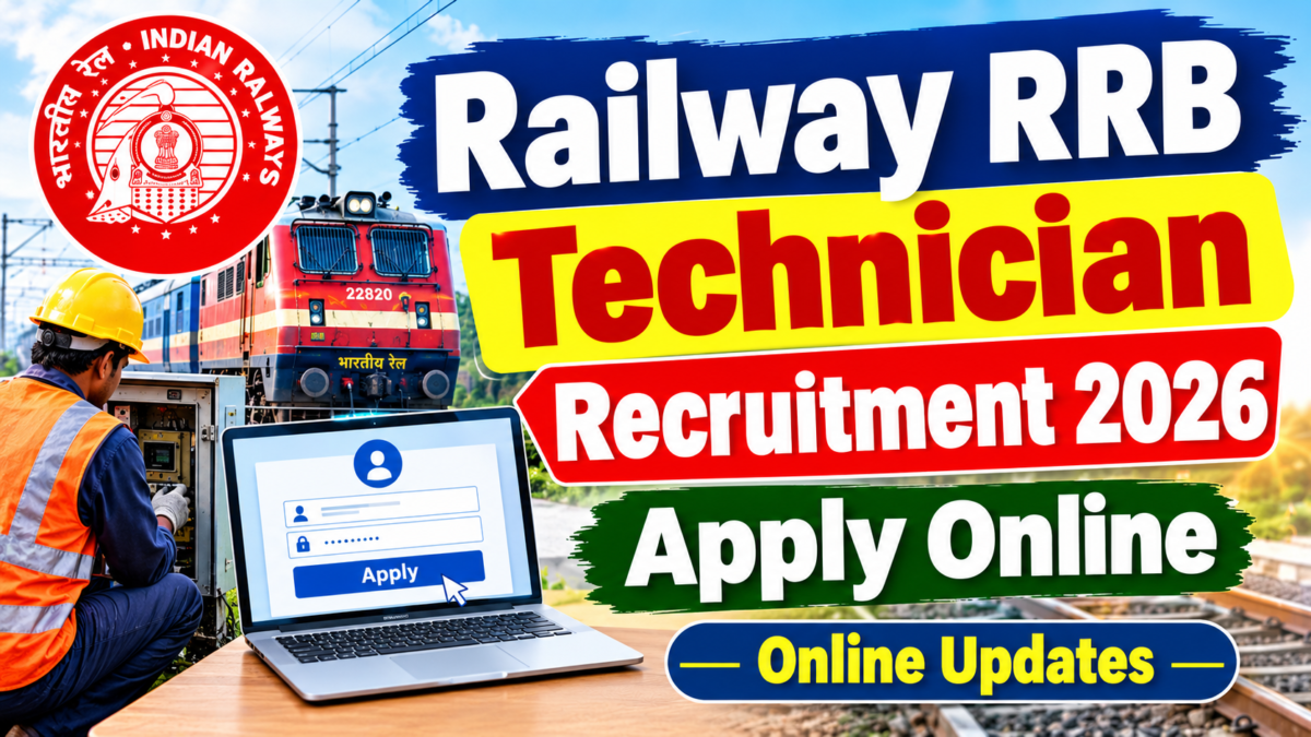 Railway RRB Technician Recruitment 2026 Apply Online Online Updates