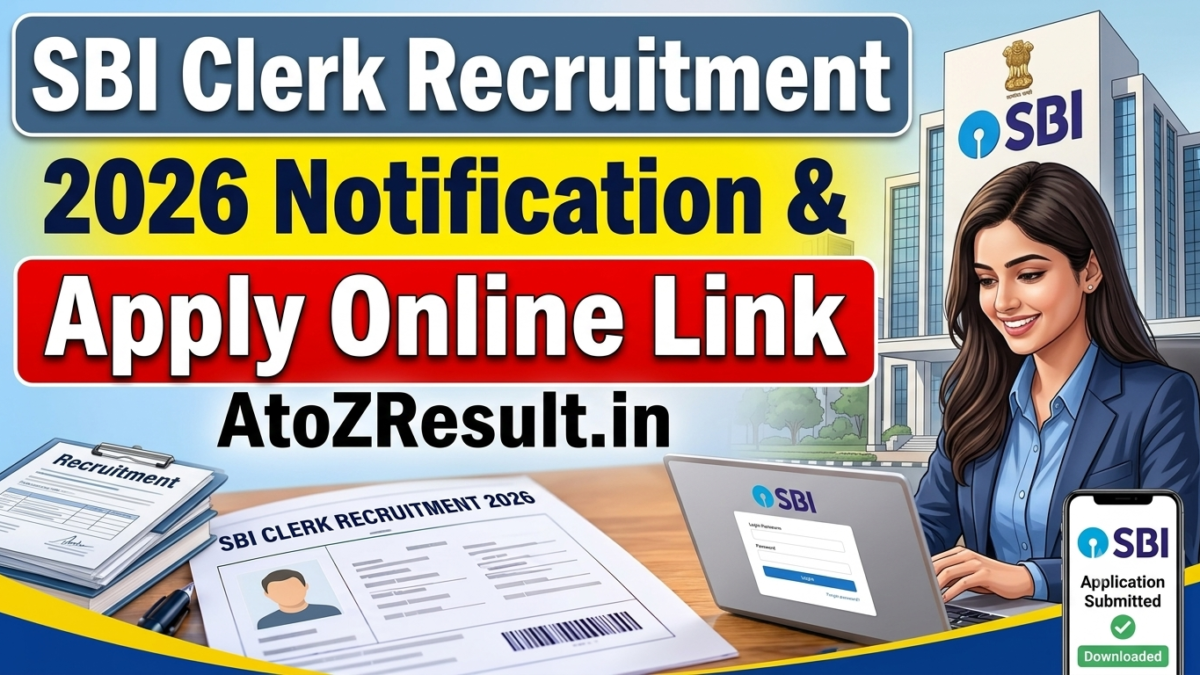 SBI Clerk Recruitment 2026 Notification & Apply Online Link