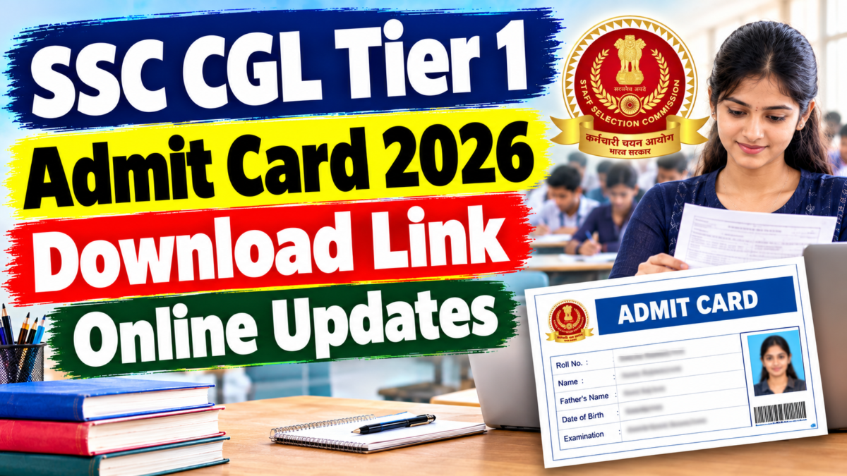 SSC CGL Tier 1 Admit Card 2026 Download Link Online Updates