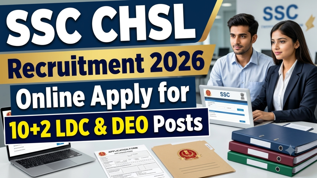 SSC CHSL Recruitment 2026 Online Apply for 10+2 LDC & DEO Posts