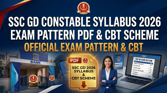 SSC GD Constable Syllabus 2026 Exam Pattern PDF & CBT Scheme