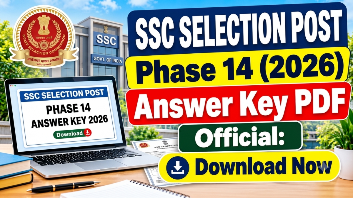 SSC Selection Post Phase 14 Answer Key 2026 PDF: Download Link