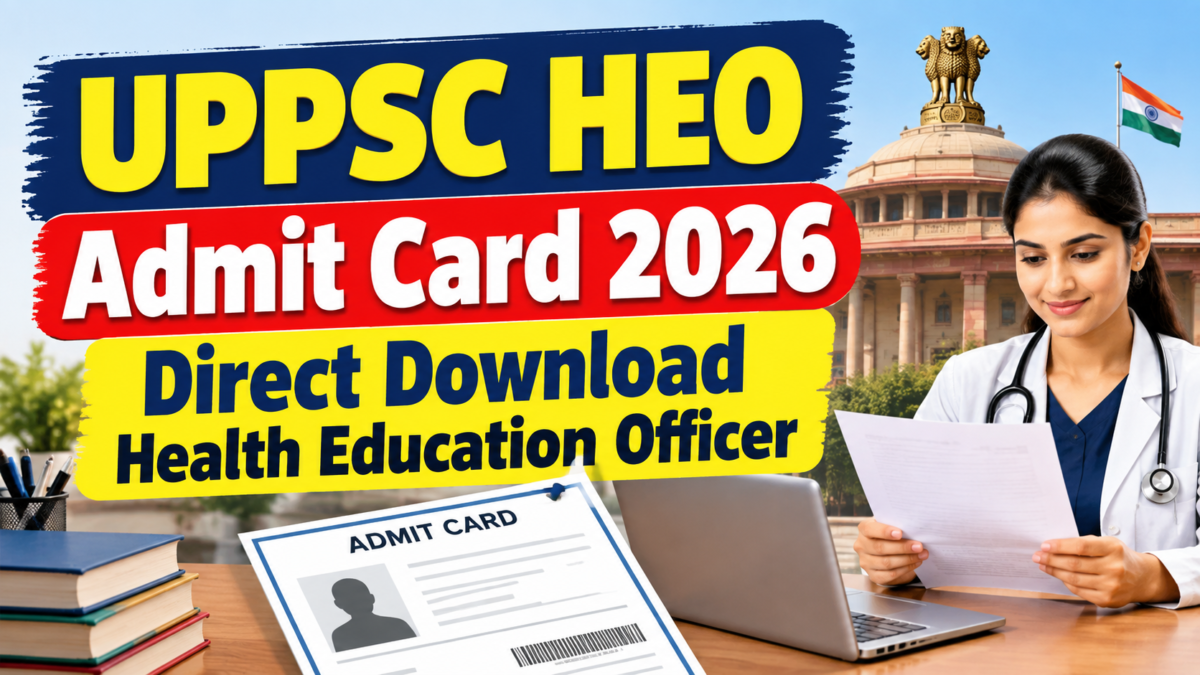UPPSC HEO Admit Card 2026 Direct Download Health Education Officer