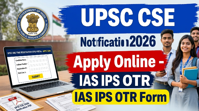 UPSC CSE Notification 2026 Apply Online – IAS IPS OTR Form
