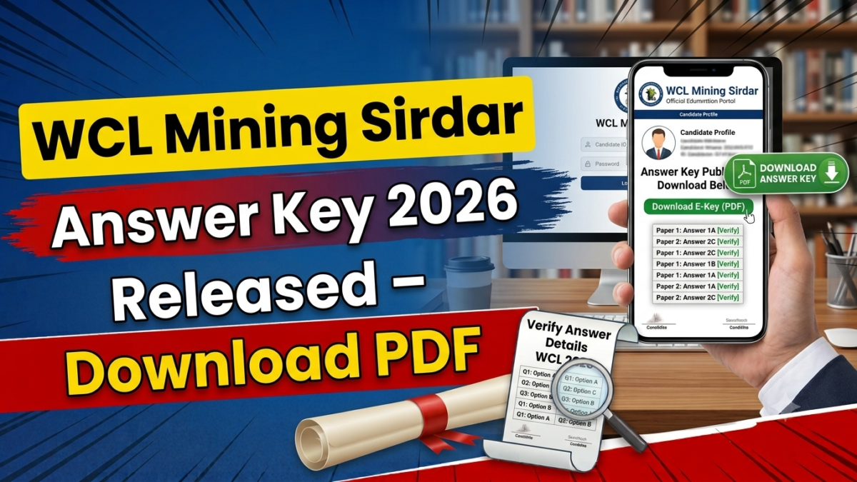 WCL Mining Sirdar Answer Key 2026 Released – Download PDF